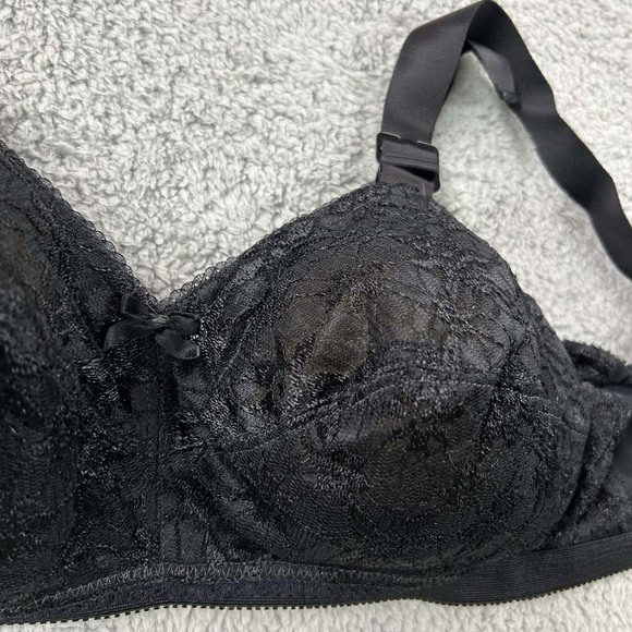 Norvell Bra 34HH Full Coverage 574 Soft Cup Cone Floral Lace NWOT NOS - Picture 2 of 9